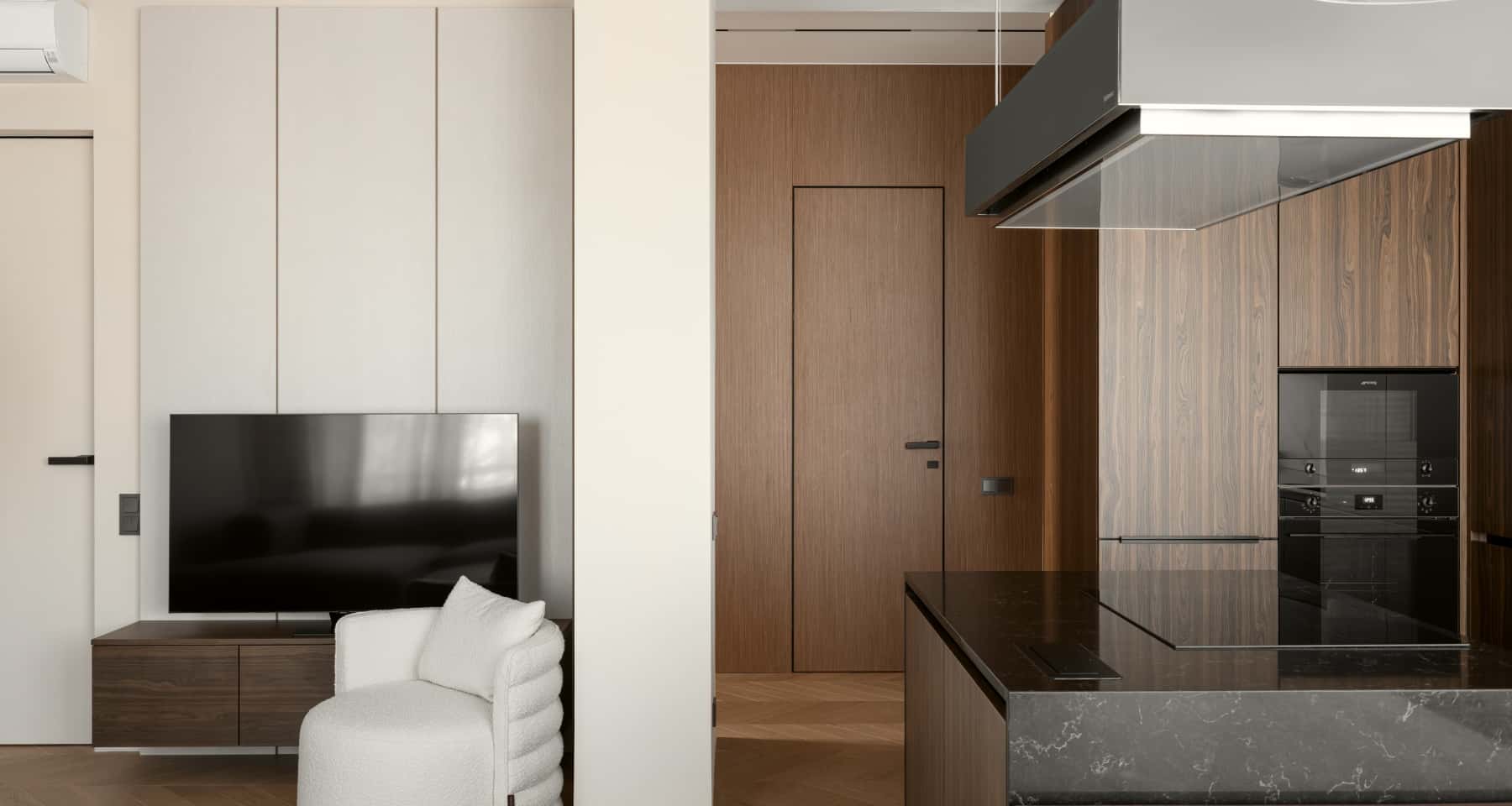 Ванна кімната після ремонту 3-кімнатної квартири в ЖК «Nagatino i-Land».