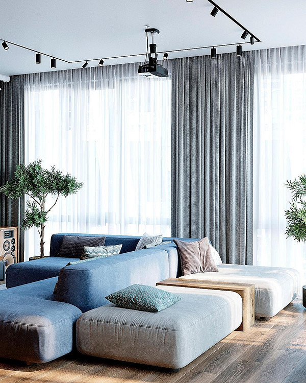 Елегантний диван з велюровою оббивкою, модні дивани 2025, тренди дизайну інтер'єру