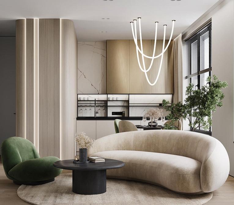 Дизайн диванів 2025: сучасні форми та модні кольори в інтер'єрі вітальні