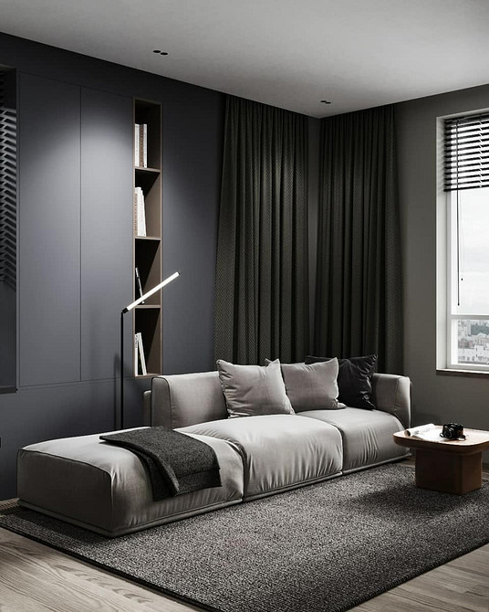 Модний диван з м'якою оббивкою, тренди кольорів диванів 2022