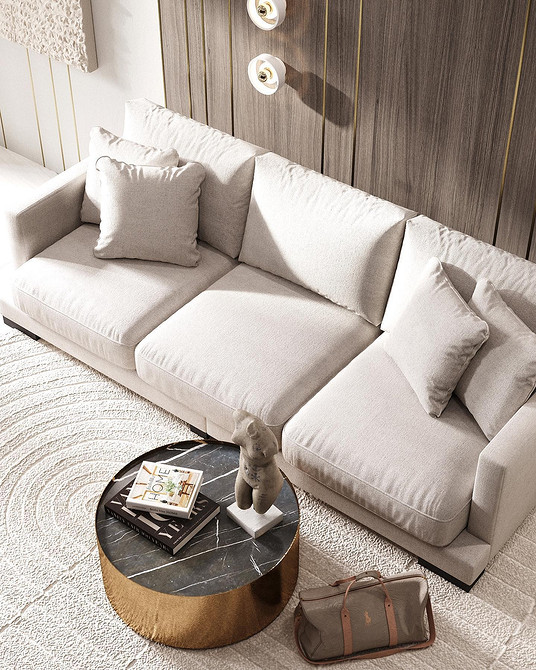 Сучасний диван у вітальні: ключові тренди дизайну інтер'єру 2026 року