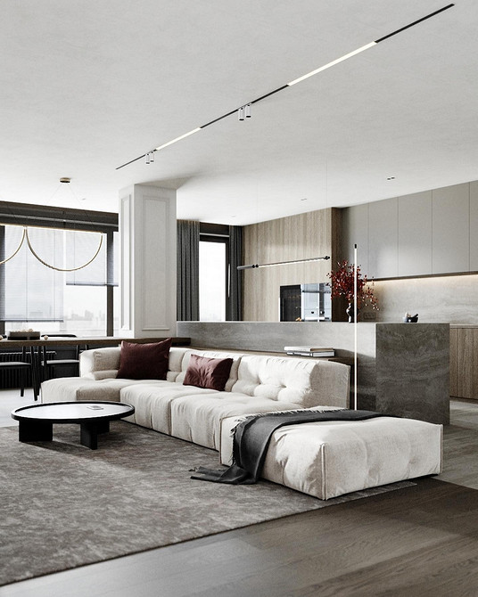 Дизайн інтер'єру 2026: модні дивани з акцентом на природні кольори та тренди