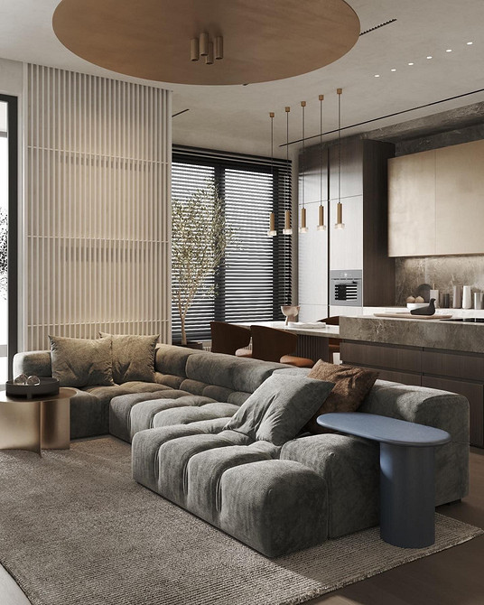 Світлий диван в скандинавському стилі, модні дивани 2025, тренди інтер'єру