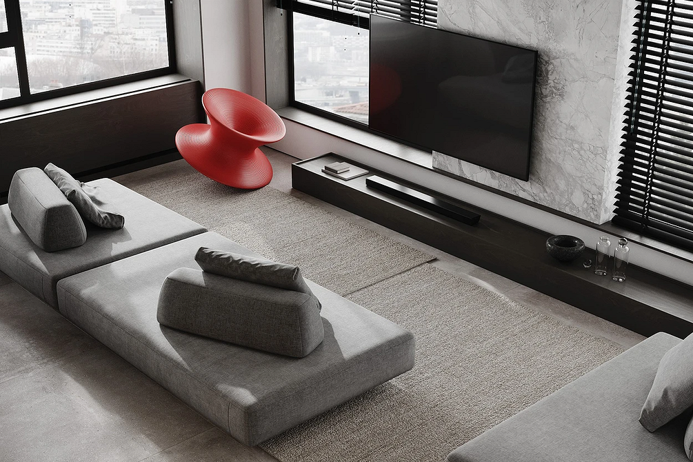 Стильний сірий диван у вітальні: вибір, дизайн та поради щодо поєднання в інтер'єрі