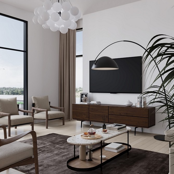 Сучасний комод для телевізора в спальні, ідеальне рішення для зберігання речей