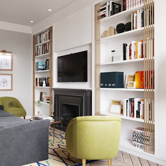 Меблі для вітальні з телевізором: вибір, розміщення та ідеї дизайну