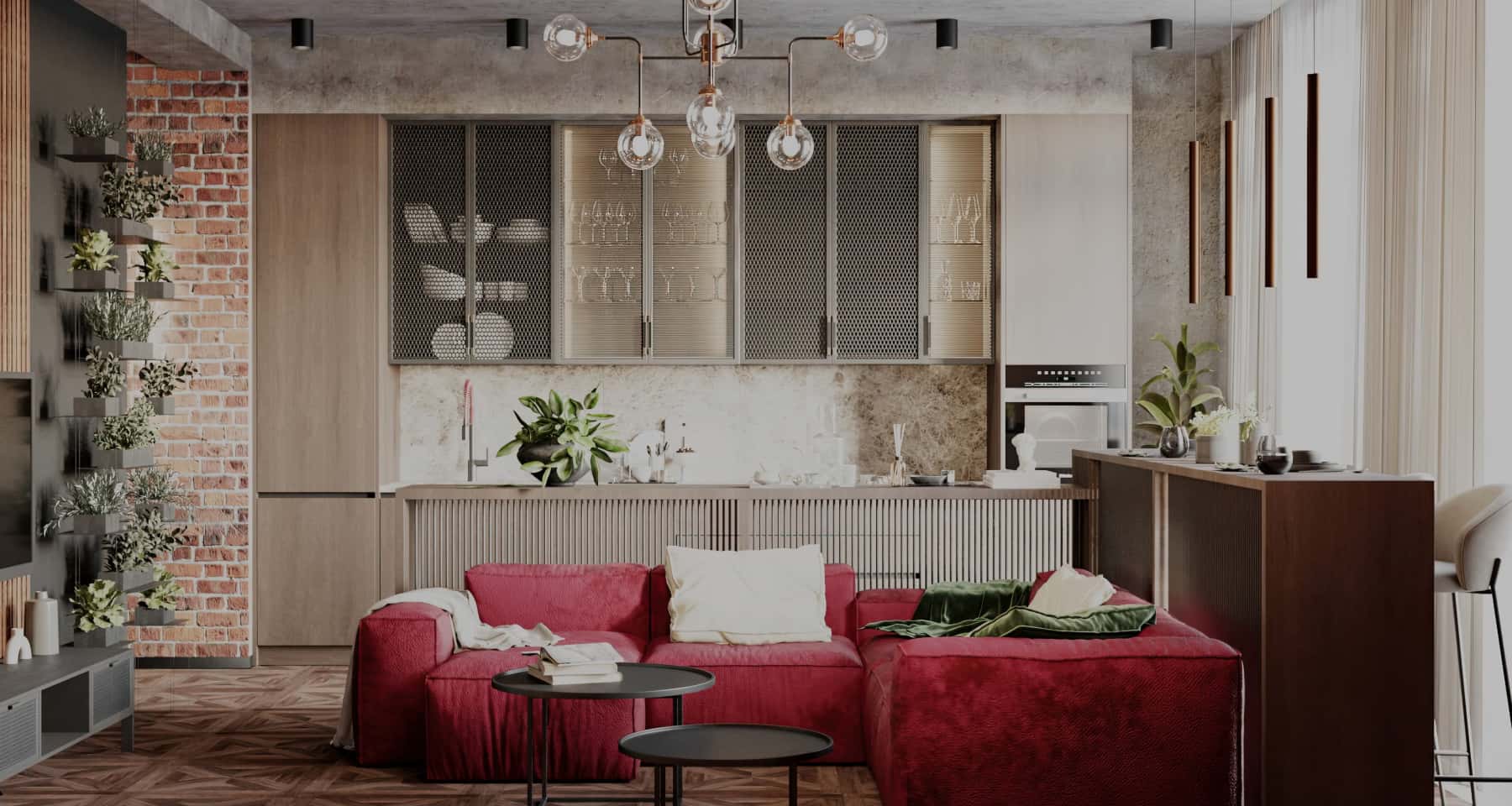 Надихаючий інтер'єр заміського будинку в класичному стилі з елементами лофту та витонченими деталями