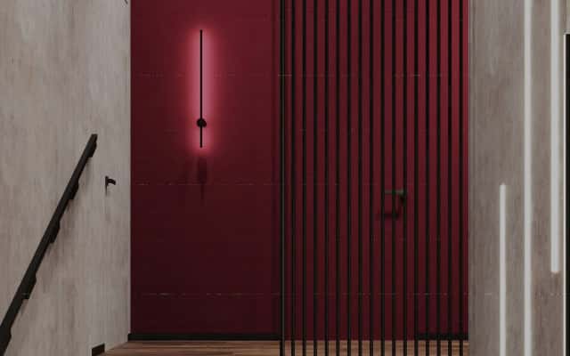 Деталі інтер'єру в стилі необароко: люстра, дзеркало та декоративні елементи.