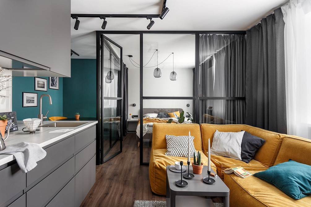 Сучасний кутовий диван для кухні з металевими ніжками та мінімалістичним дизайном