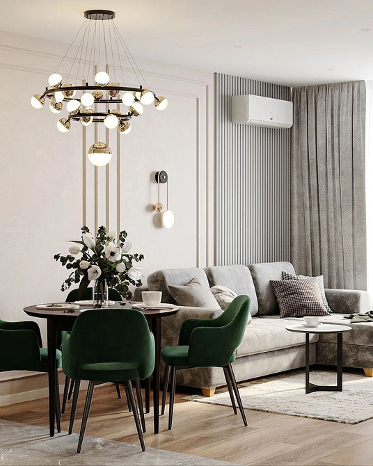 Сучасний кутовий диван на кухні з практичною оббивкою, легко чиститься.