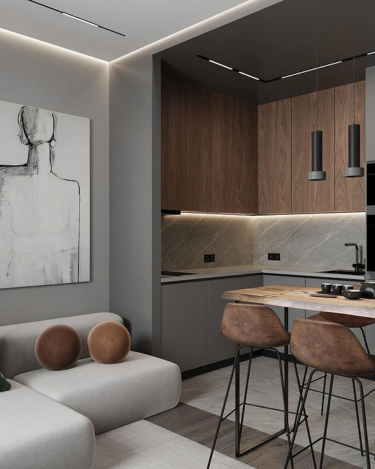 Кутовий диван для кухні з оригінальним дизайном, незвичайне рішення для кухонного інтер'єру.