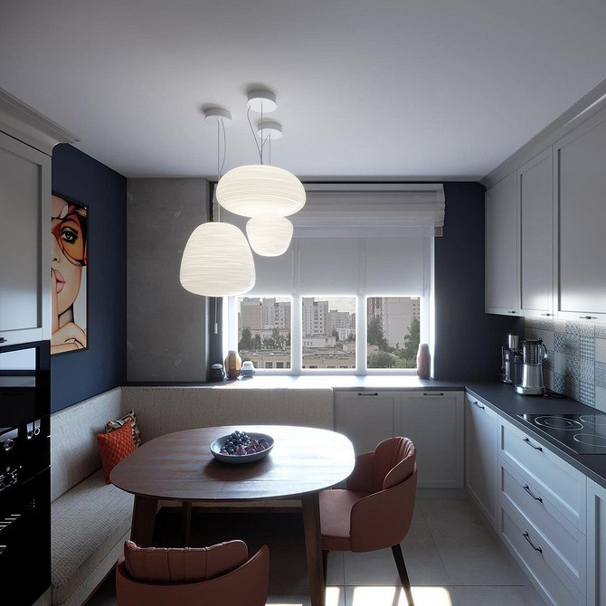 Кутовий диван з ящиками для зберігання на кухні: практичне рішення для дому.