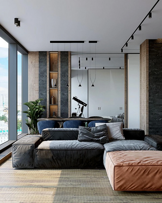 Кутовий диван в маленькій квартирі: компактне рішення для економії простору.