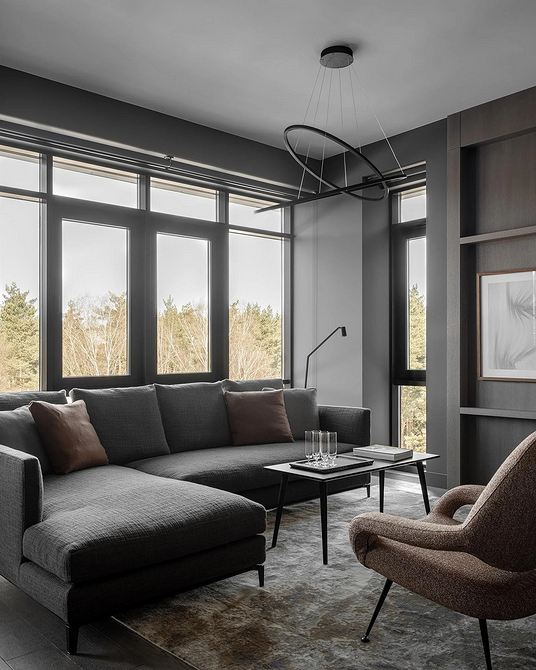 Дизайн інтер'єру вітальні з кутовим диваном: поради щодо розміщення меблів