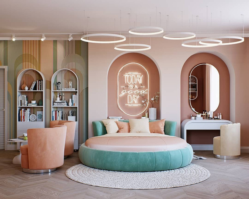 Розкішна спальня з великим ліжком та елегантним дизайном, тренди сучасних ліжок