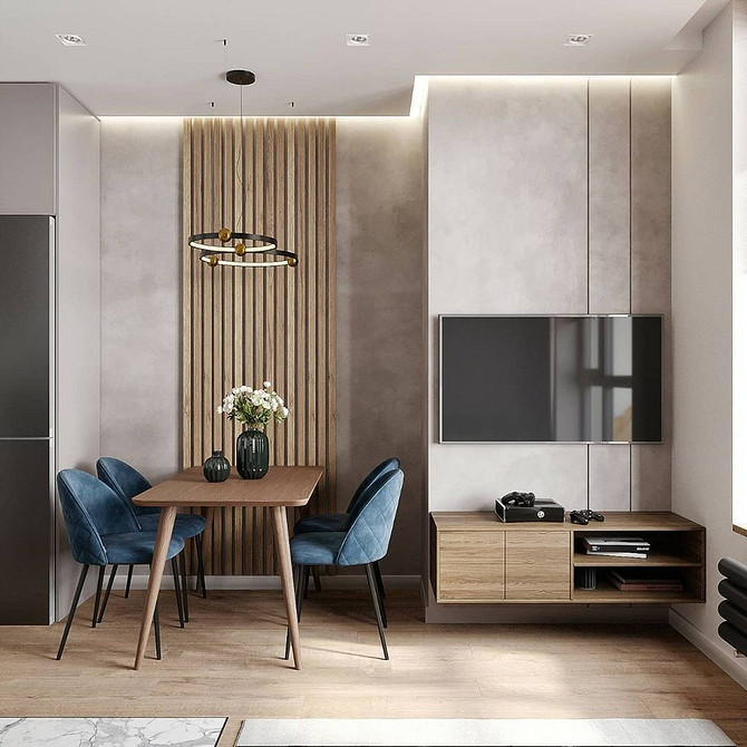 Тумба під телевізор з підсвіткою для створення затишної атмосфери