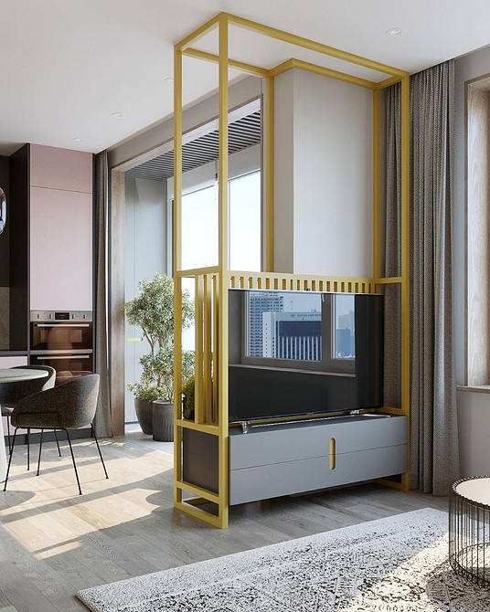 Підвісна тумба під телевізор для сучасного та мінімалістичного інтер'єру.