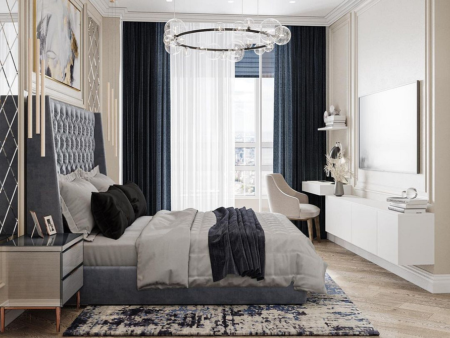 Сучасна тумба під телевізор в інтер'єрі вітальні, стильний дизайн.