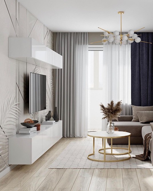 Кутова тумба під телевізор для оптимального використання простору кімнати