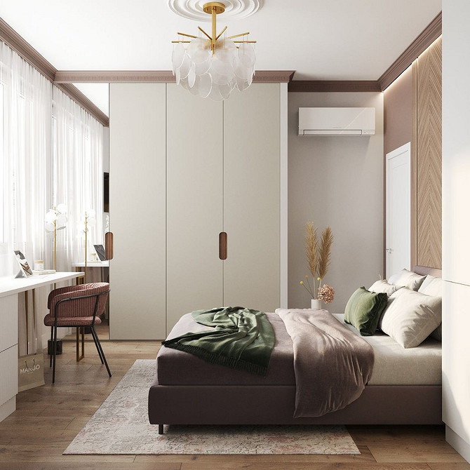 Сучасна шафа з дзеркалом у спальні: ідеальний вибір для невеликих кімнат