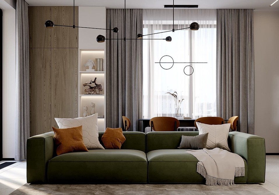 Зелений диван в інтер'єрі: сучасні тенденції та практичні поради з вибору