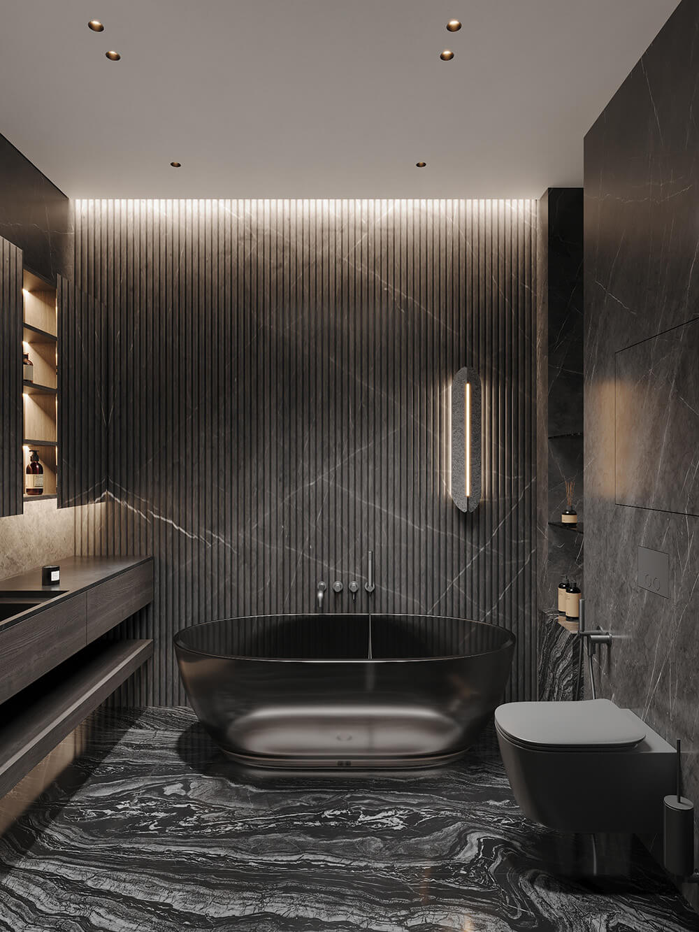 Елегантна ванна кімната з кольоровою сантехнікою: поєднання стилю та оригінальності в дизайні.