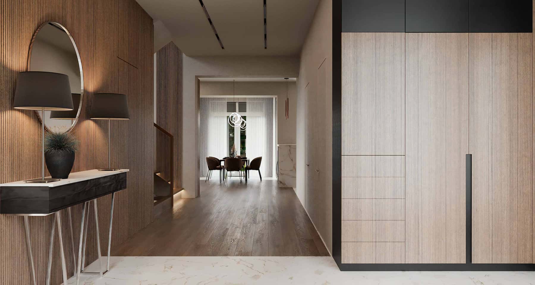 Просторий будинок з панорамним склінням та сучасним дизайном в Україні