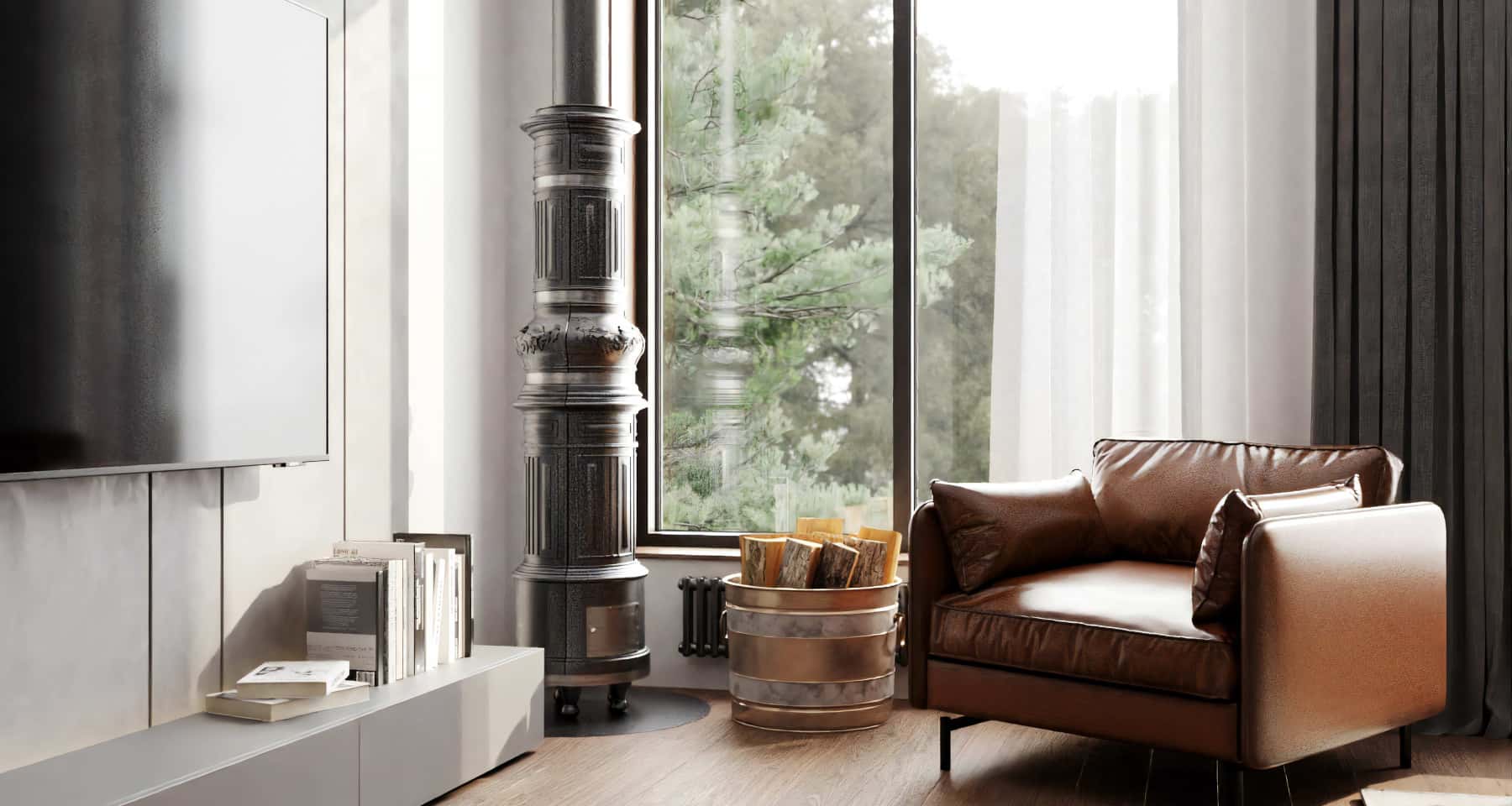 Тераса з панорамними вікнами, комфортний відпочинок, гарний вид, сучасний дизайн.