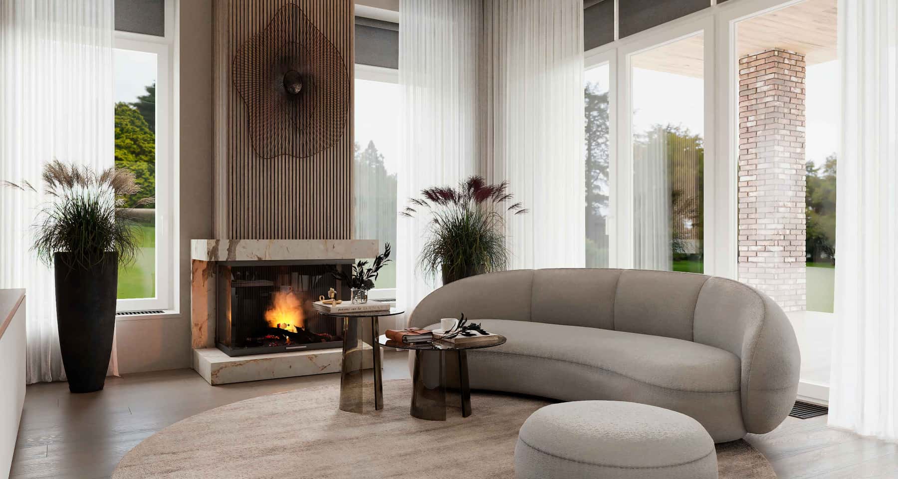 Дизайн приватного будинку з панорамними вікнами в еко-стилі 2026