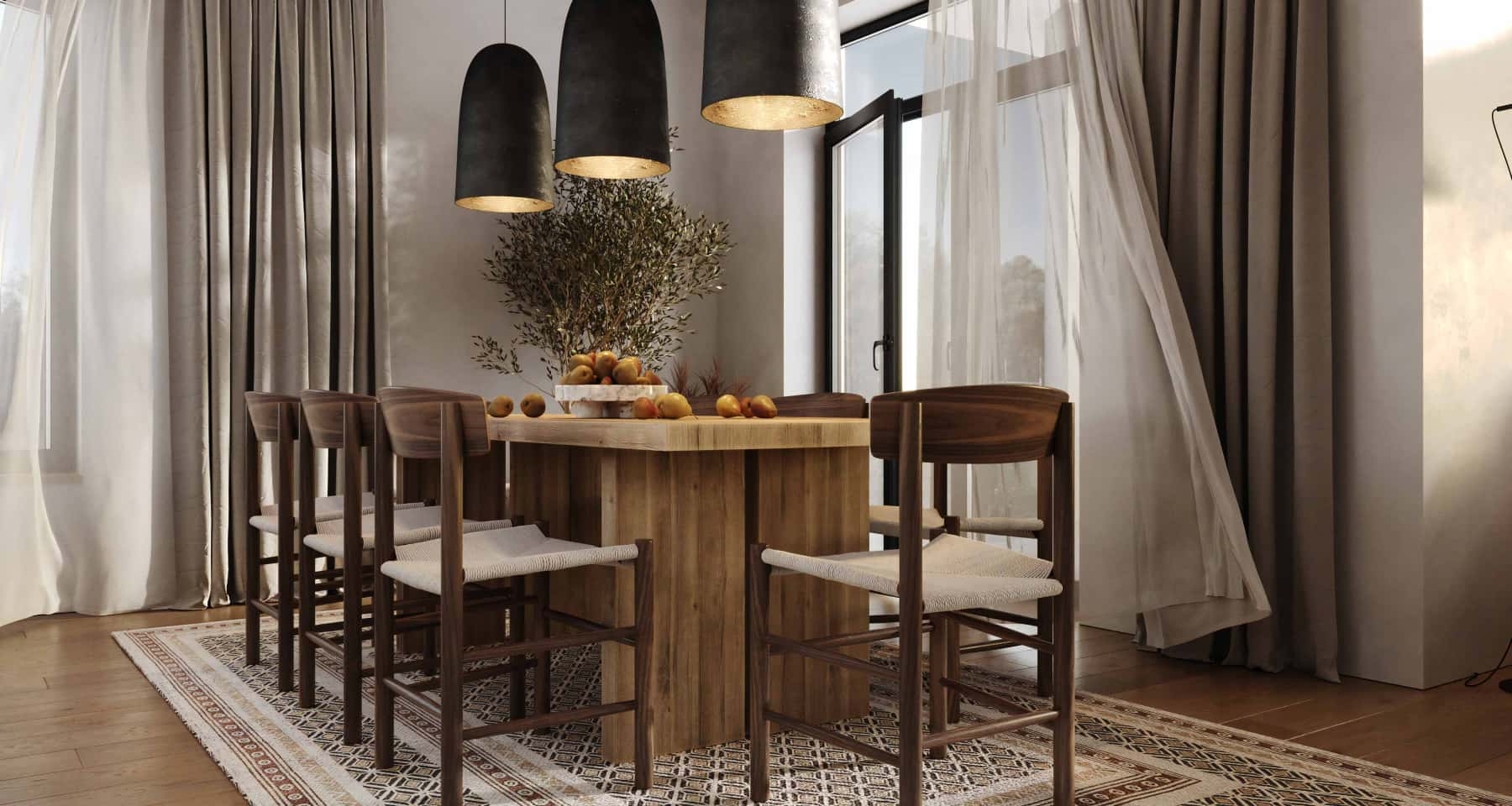 Дизайн приватного будинку з панорамними вікнами в еко-стилі 2026 року