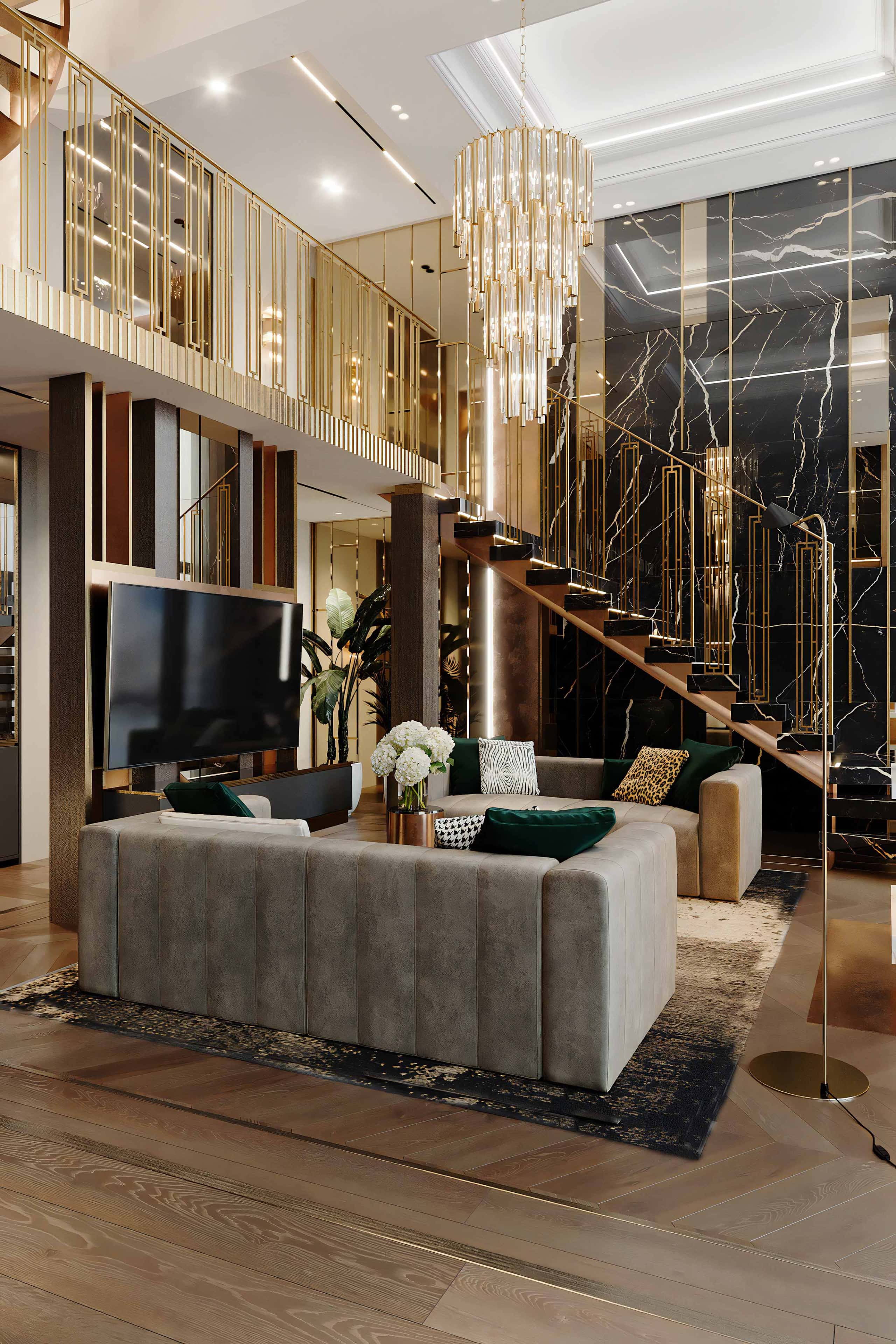 Дизайн інтер'єру преміум класу: стильна кухня в стилі арт-деко 2026 з мармуровими стільницями