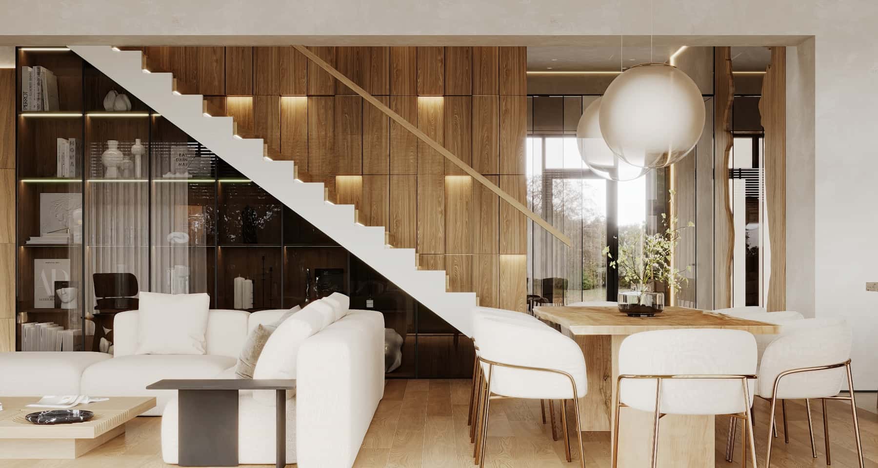 Сучасний дизайн інтер'єру з акцентом на мінімалізм та функціональність простору