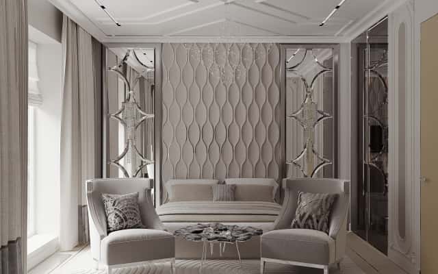 Інтер'єр преміум-класу 2026 з поєднанням арт-деко та неокласики.