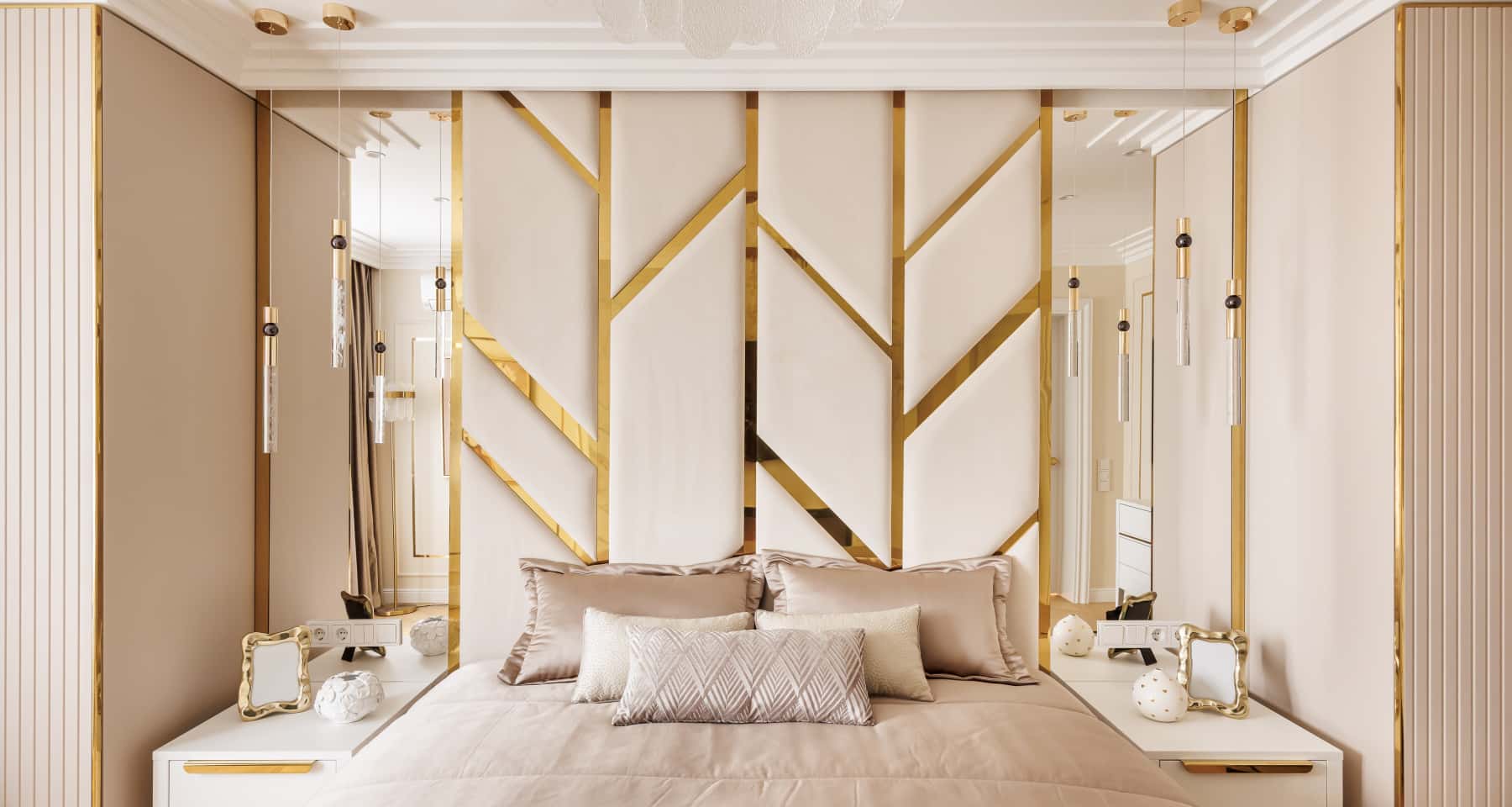 Приклад дизайну інтер'єру преміум класу: гармонійне поєднання кольорів та текстур.