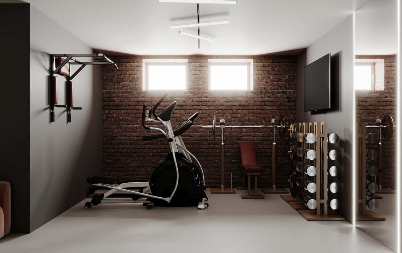 Елегантний інтер'єр преміум класу з бонсаєм на столі та світлим кольором