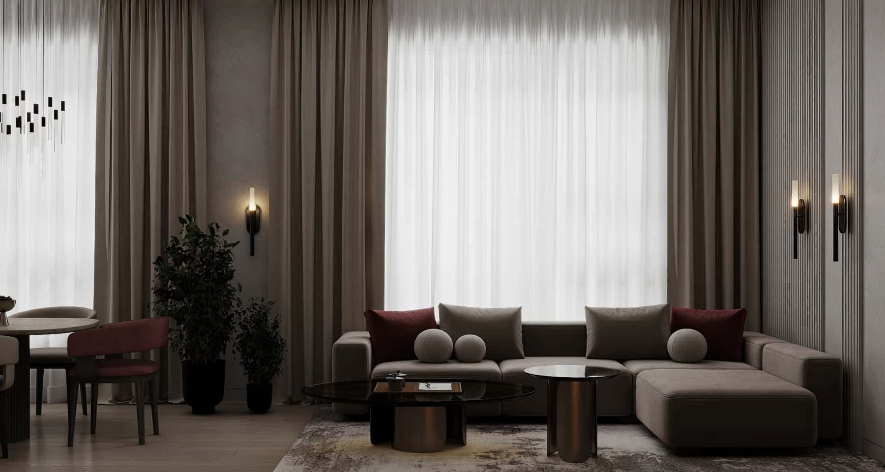 Сучасний дизайн трикімнатної квартири: мінімалізм, світла палітра та комфорт