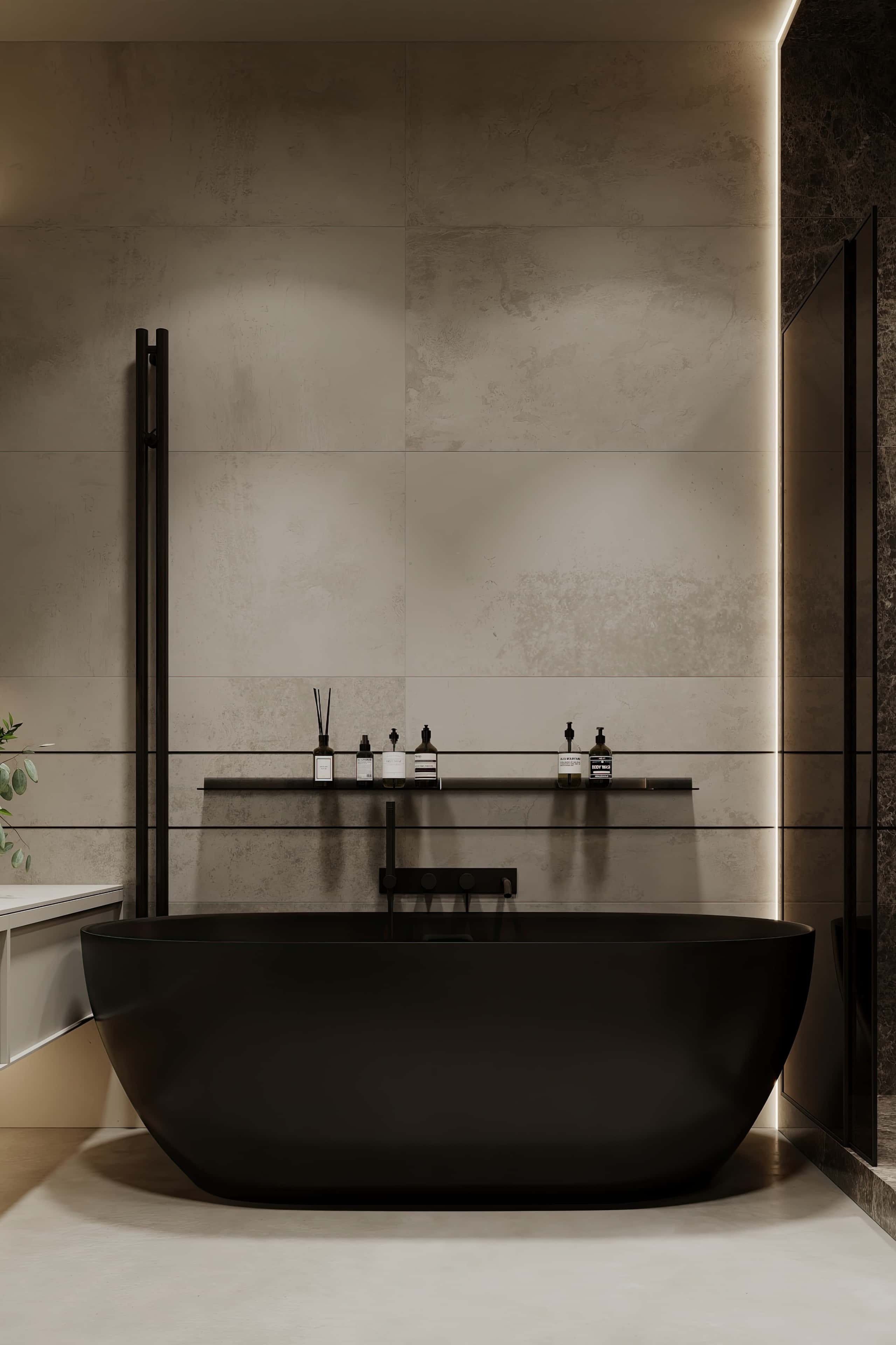 Дизайн трикімнатної квартири: ергономічна кухня з сучасними меблями та технікою.