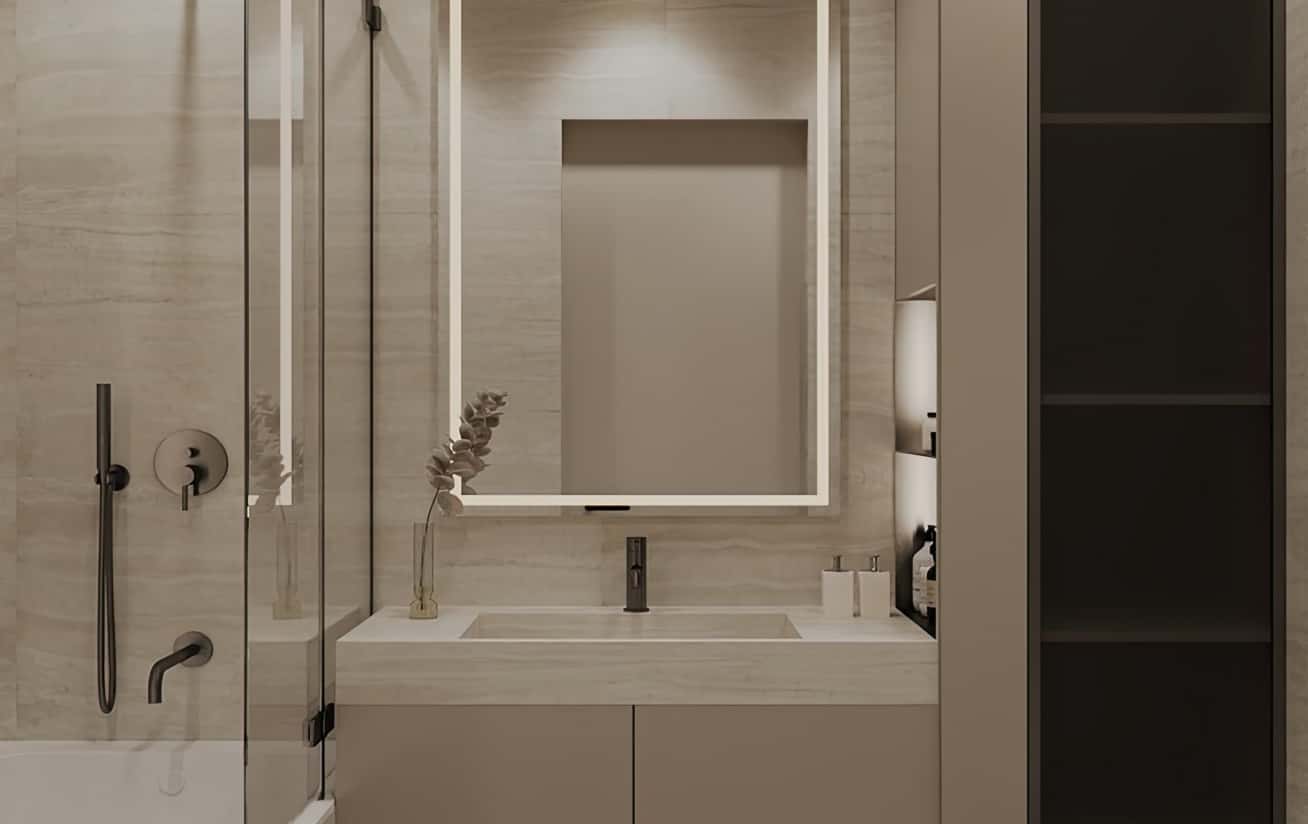 Затишна спальня в трикімнатній квартирі, оформлена у світлих тонах у 2026 році