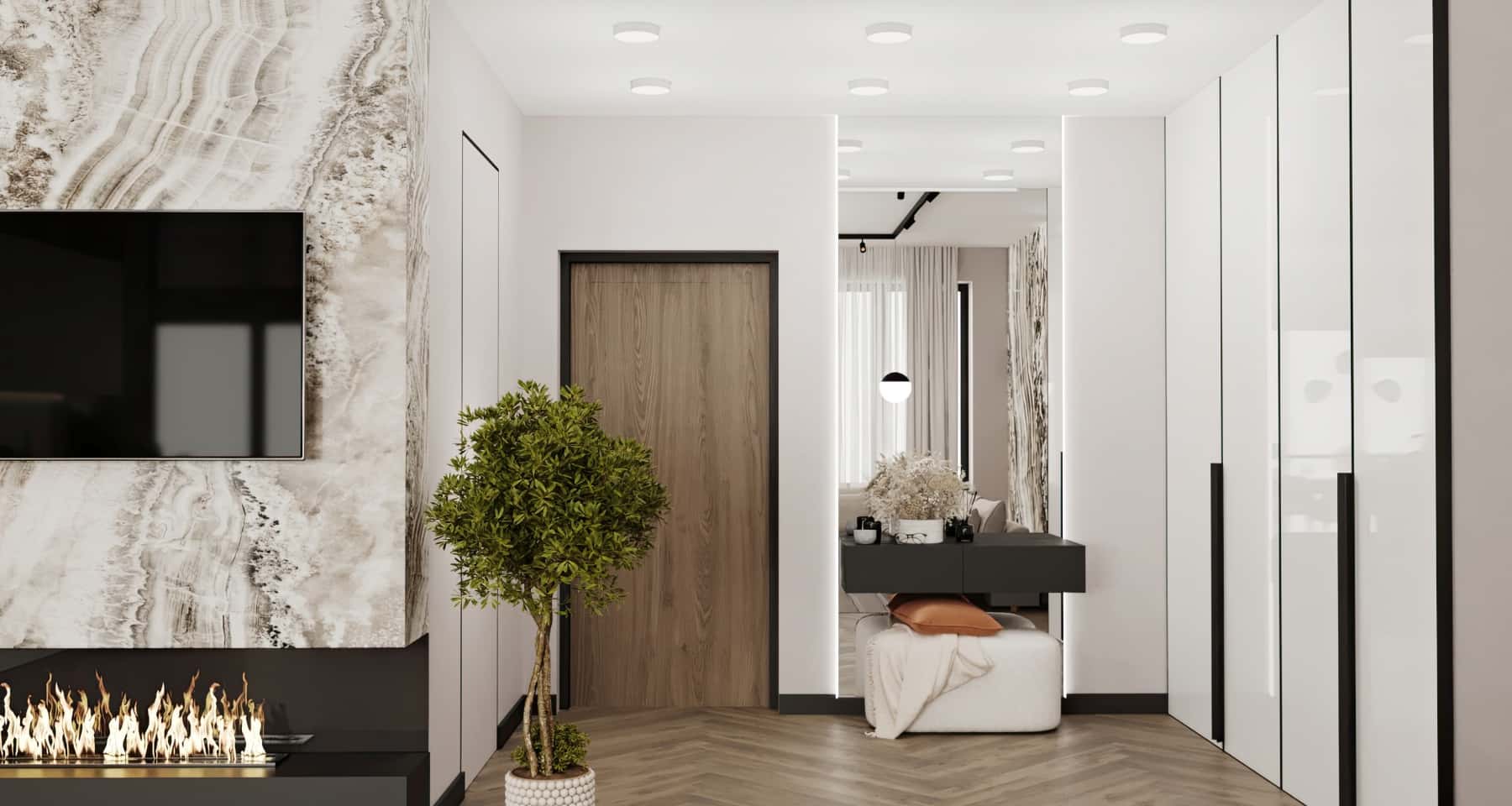 Дизайн 3-кімнатної квартири 2026: сучасний мінімалізм у світлих тонах