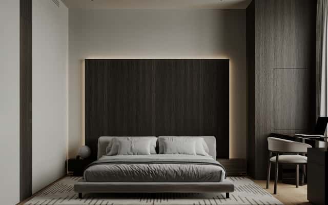 Стильний дизайн інтер'єру трикімнатної квартири у 2026 році з використанням сучасних технологій.