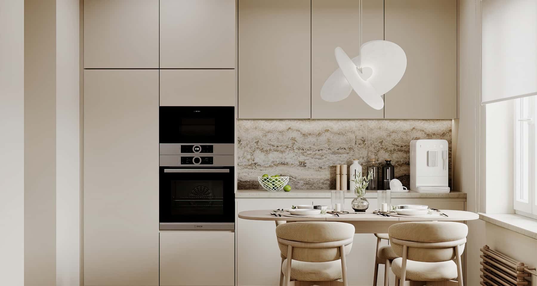 Сучасний дизайн трикімнатної квартири 2026: ідеї для вітальні та кухні