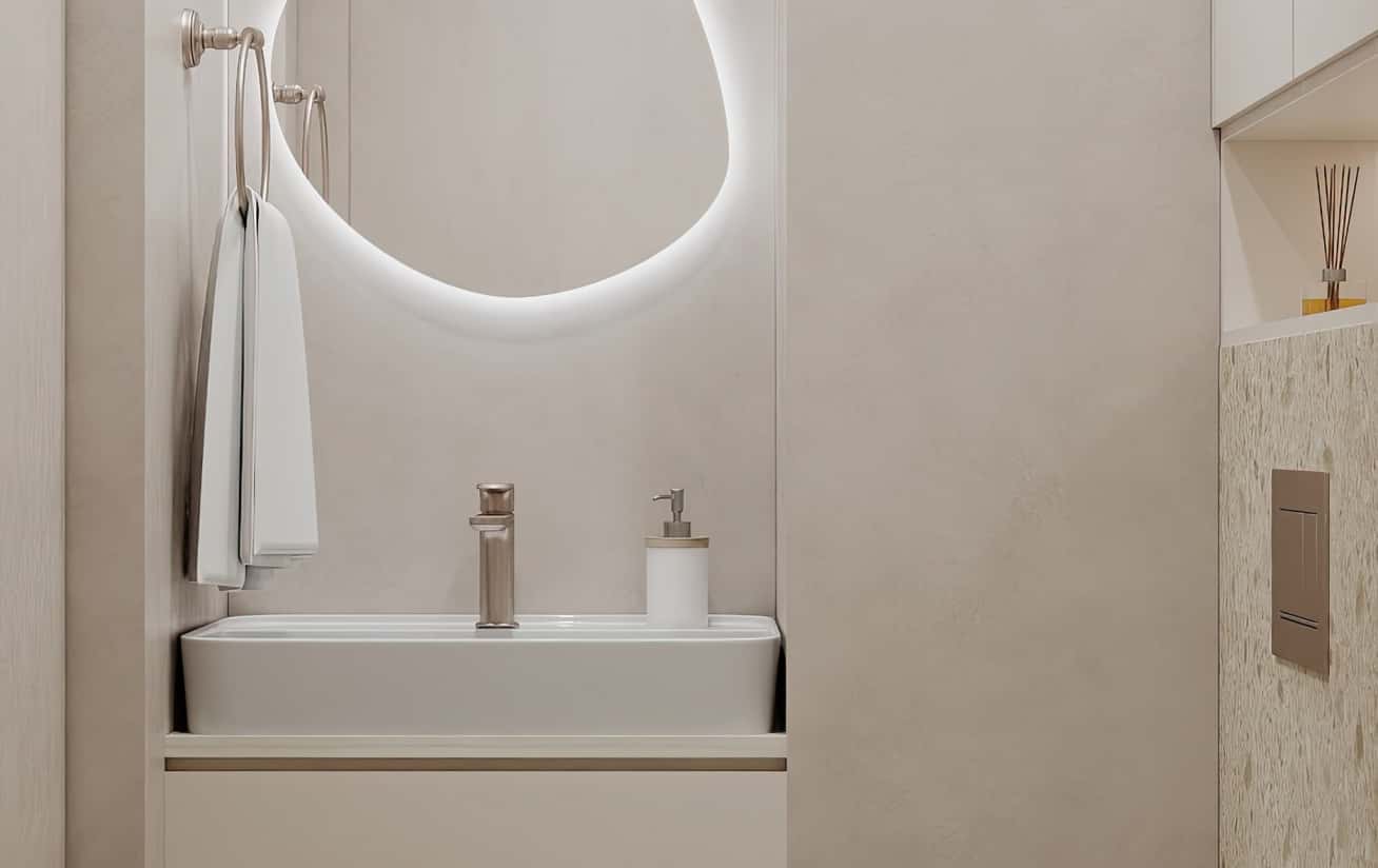 Дизайн трикімнатної квартири 2026: сучасна їдальня у світлих тонах