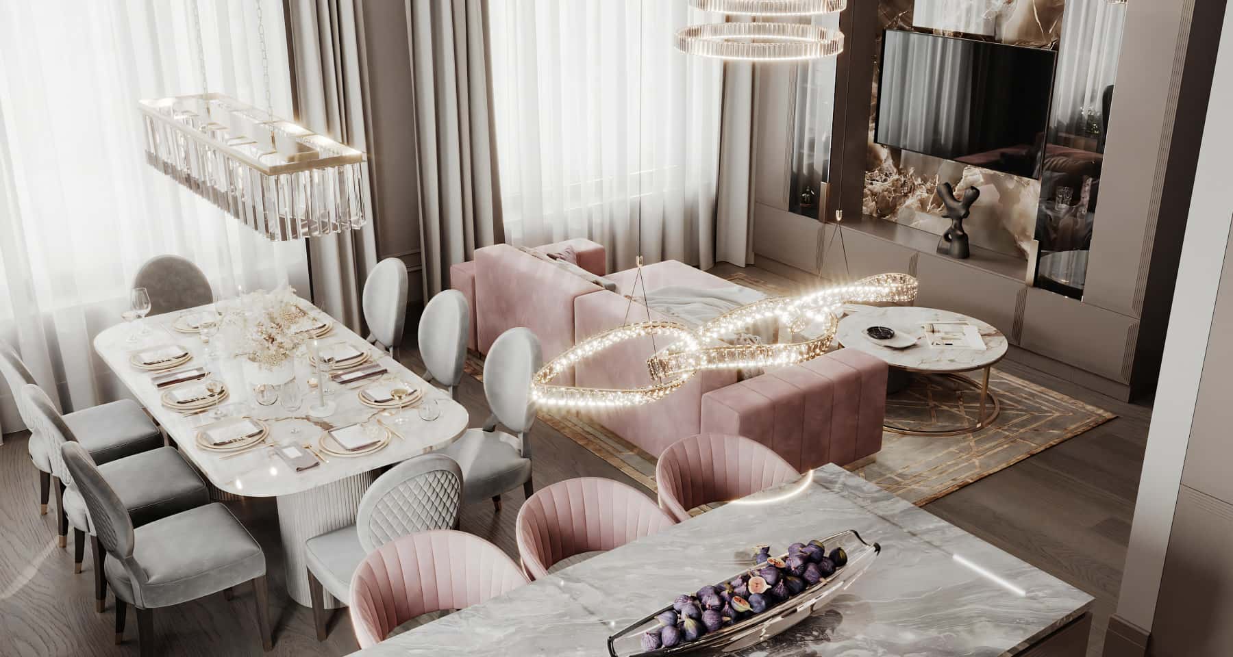 Елітний ремонт квартири в стилі Арт-Деко: розкішні матеріали та вишуканий декор.