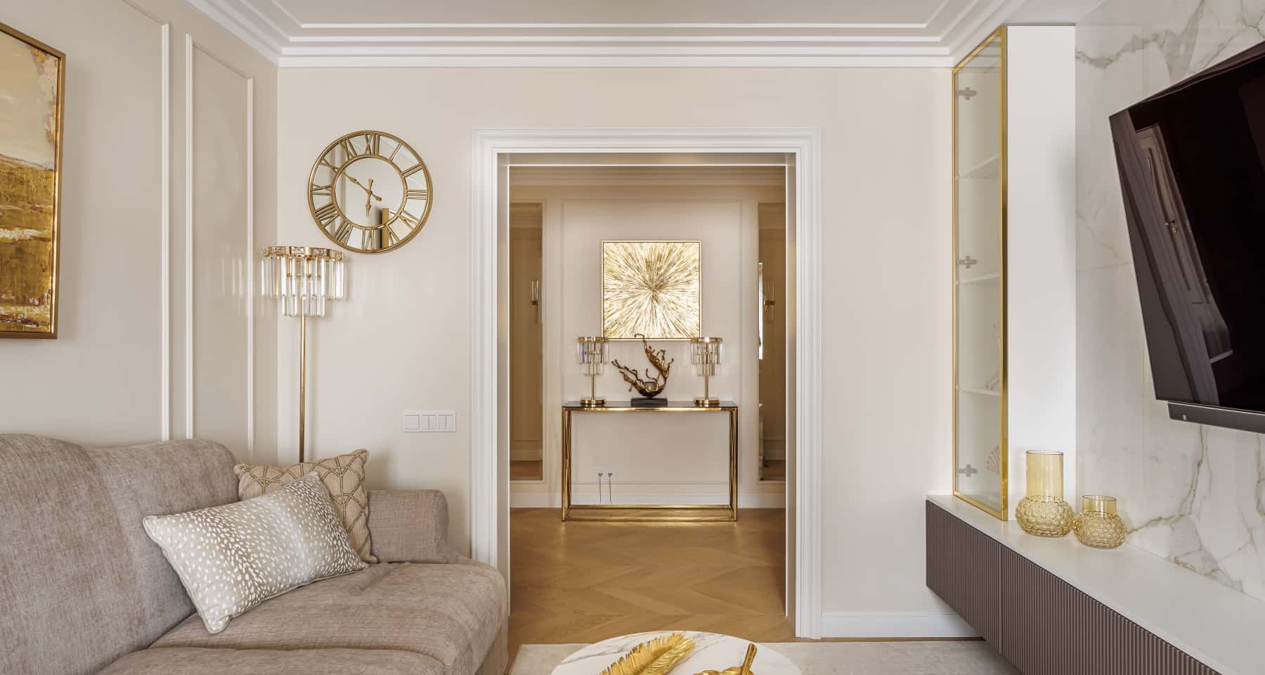 Елітний ремонт квартири 2026: сучасний інтер'єр з венеціанською штукатуркою