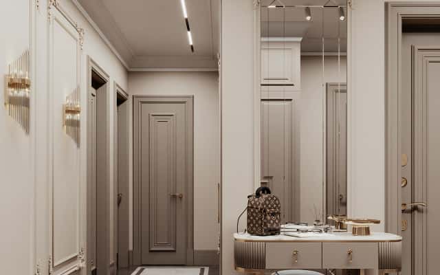 Інтер'єр квартири в стилі неокласика: розкішний дизайн та вишукані меблі.