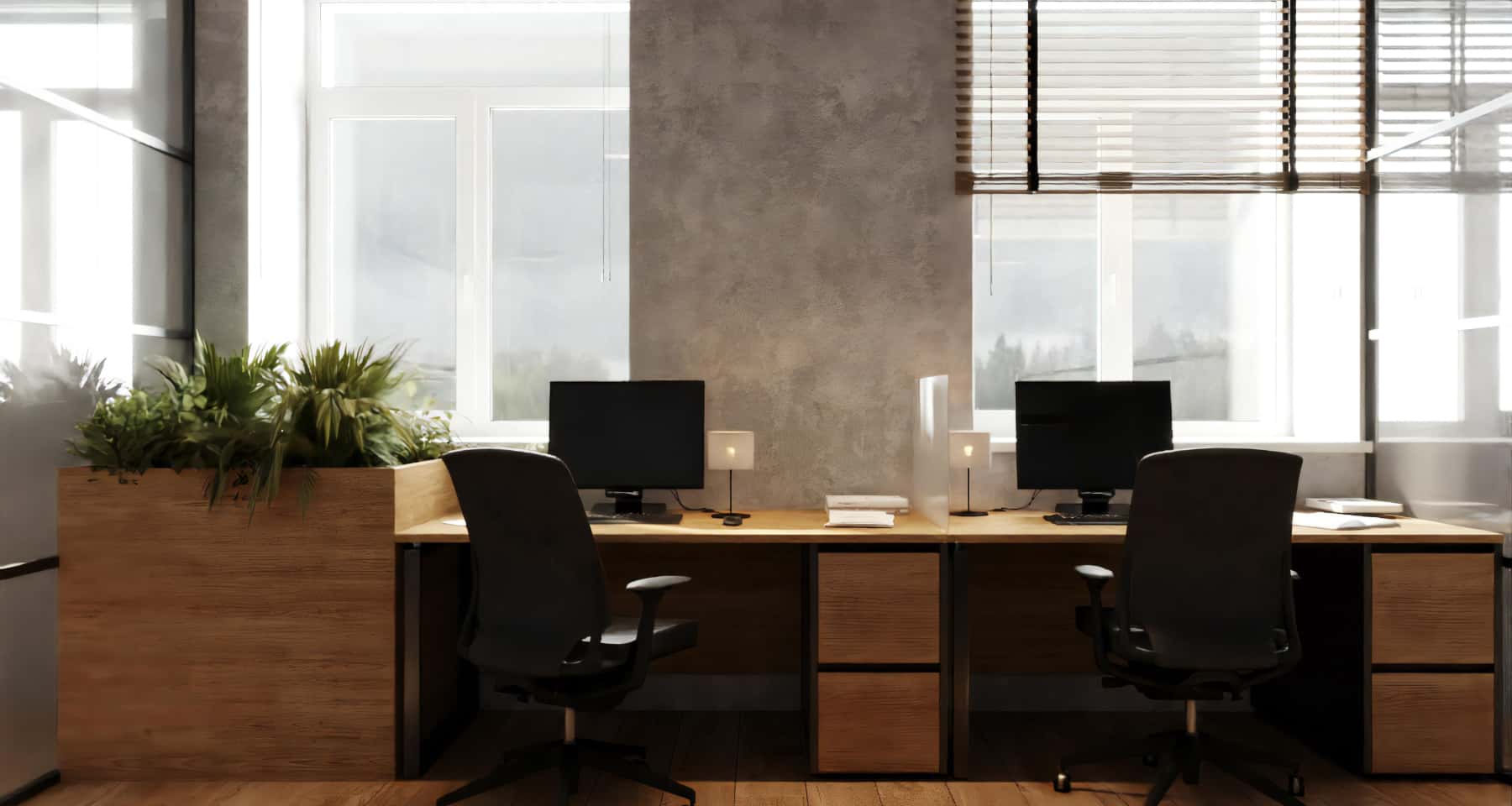 Інтер'єр офісу після ремонту під ключ 2026: сучасний стиль та функціональність.