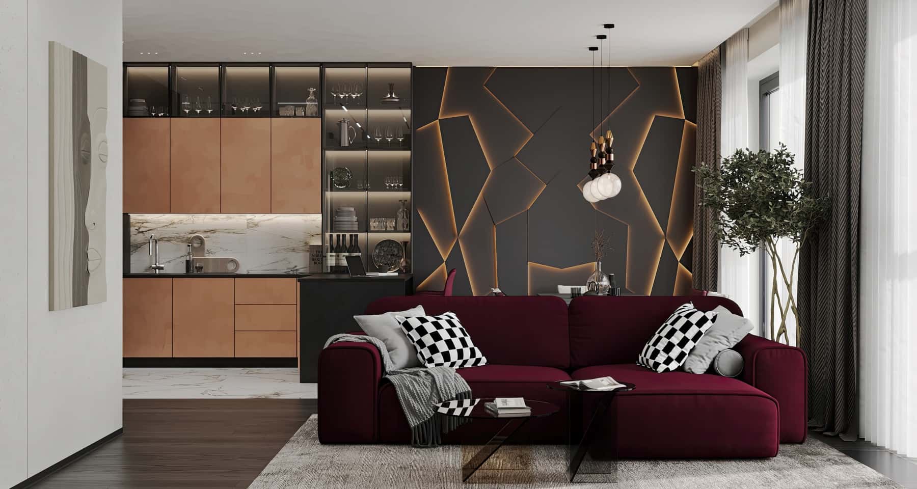 Яскравий інтер'єр дому 2026: сміливі кольорові рішення для вітальні