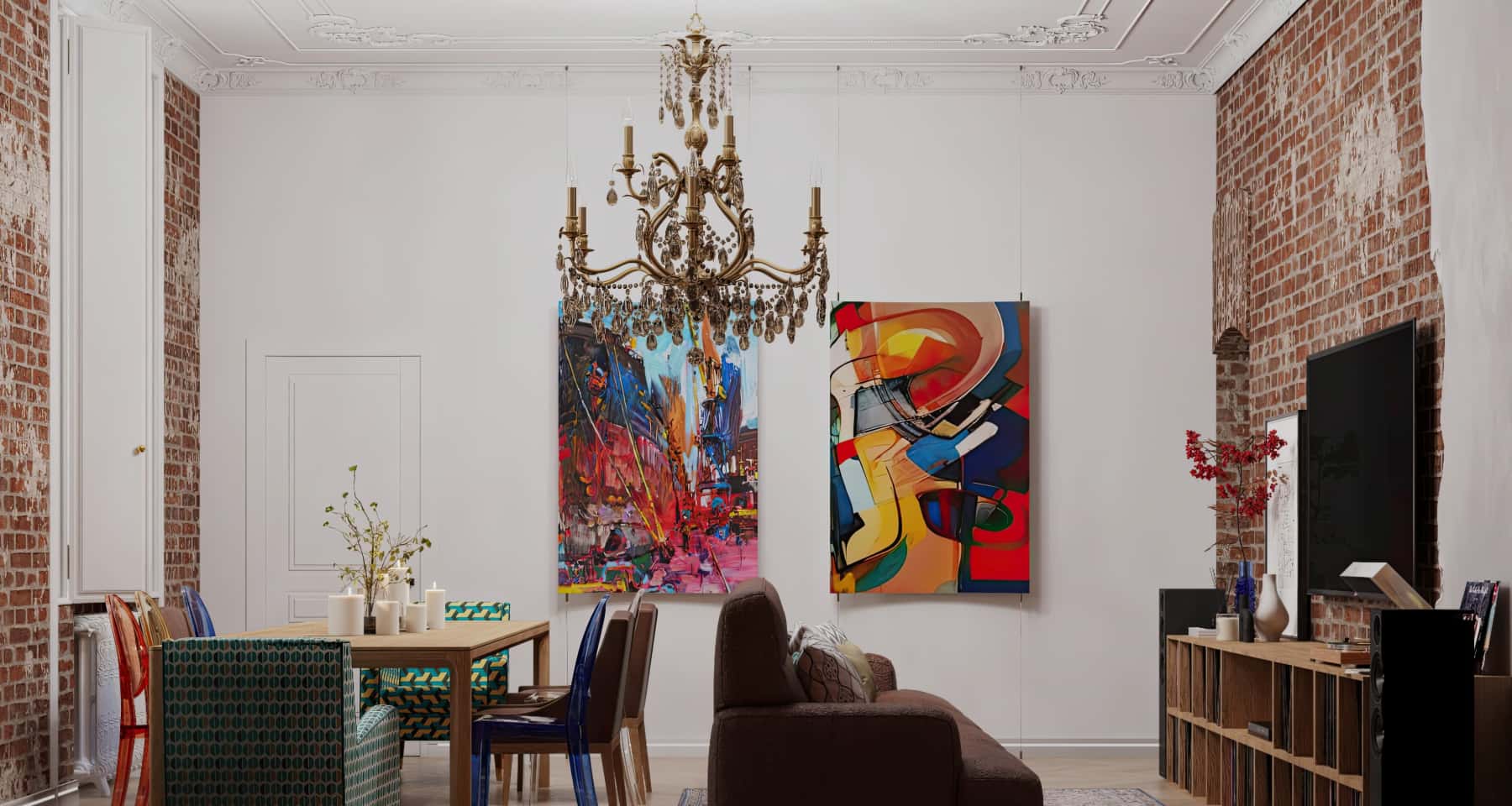 Еклектичний дизайн 2026: яскрава ванна кімната з використанням різних плиток та текстур.