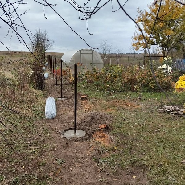 Металеві стовпчики 2026 Приклад встановлення металевих стовпчиків для забору з профнастилу: сучасний дизайн 2026