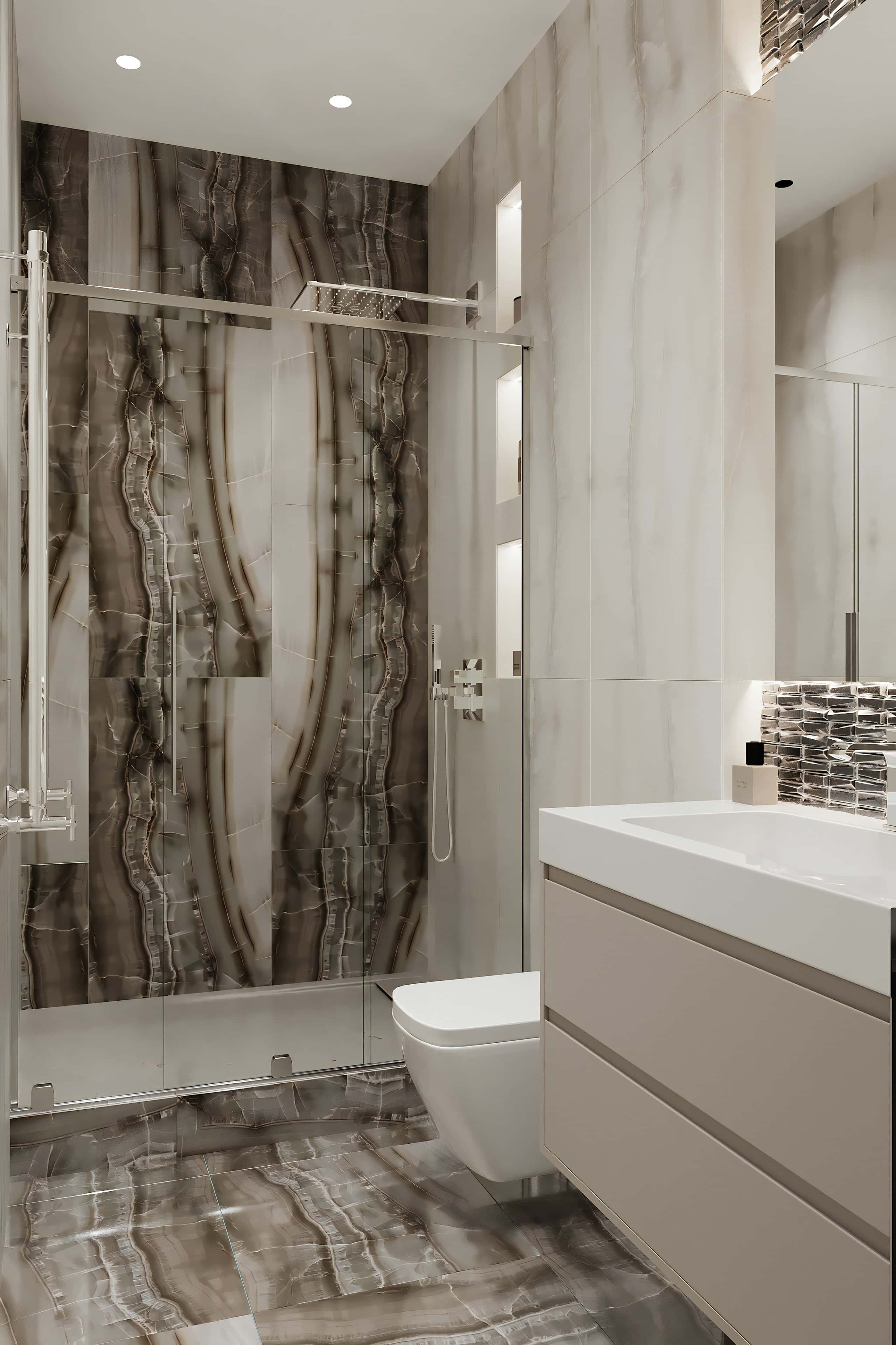 Тренди дизайну 2026: стильна кухня з сучасними меблями та велюровими стільцями.